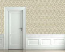 Load image into Gallery viewer, Maggie Bastille Brass Metallic Wallcovering