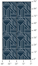 Load image into Gallery viewer, Maze Navy Wallcovering
