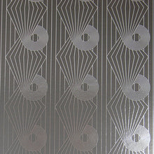 Load image into Gallery viewer, Minispiral Charcoal Silver Wallcovering
