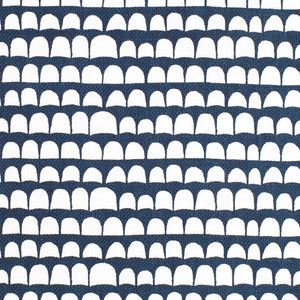 Hannu Dark Navy on Oyster Fabric