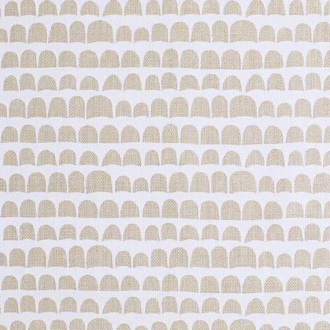 Hannu White On Natural Linen Fabric