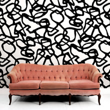 Load image into Gallery viewer, Pompeii Black Wallcovering