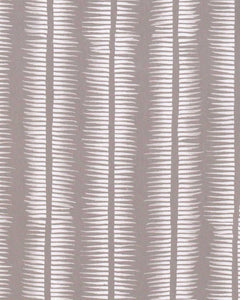 Textured Stripe in White on Taupe