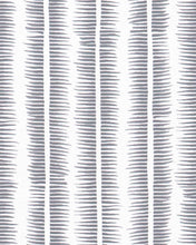 Load image into Gallery viewer, Textured Stripe in Pewter on White