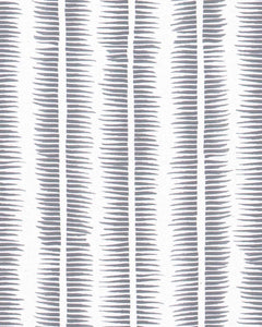 Textured Stripe in Pewter on White