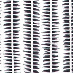 Textured Stripe in Black on White