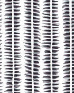 Textured Stripe in Black on White