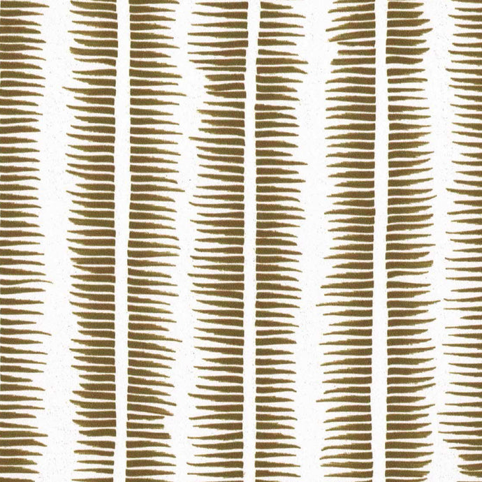 Textured Stripe in Gold on White