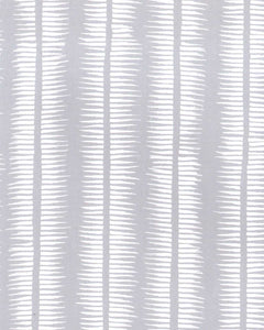 Textured Stripe in White on Pewter
