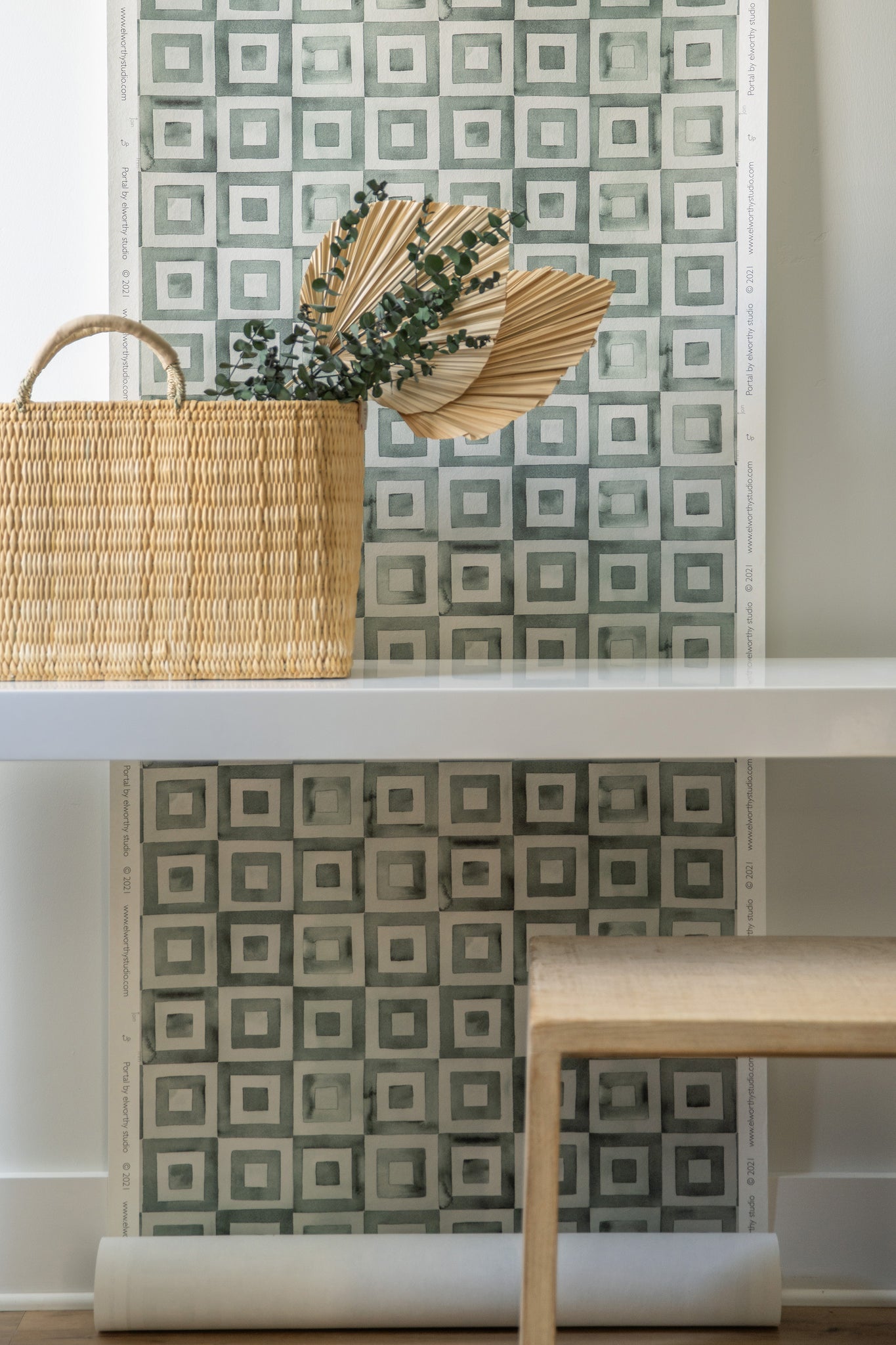 Bamboo by Avalana Design - Pale Jade - Wallpaper : Wallpaper Direct