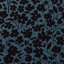 Load image into Gallery viewer, Posy - Black on Blue Wallcovering