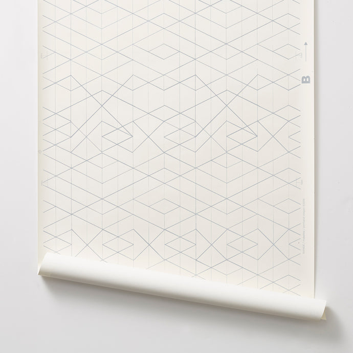 Range - Grey on Off White Wallcovering