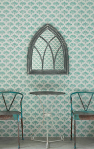 Peacock - Teal Wallcovering