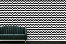 Load image into Gallery viewer, Scoop Black White Wallcovering