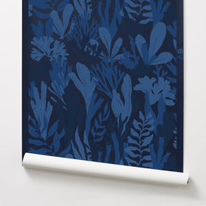 Sway - Blue Wallcovering