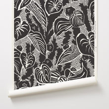 Load image into Gallery viewer, Tangle - Black Wallcovering