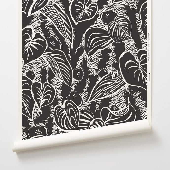 Tangle - Black Wallcovering