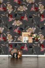 Load image into Gallery viewer, Tapestry Gray Wallcovering