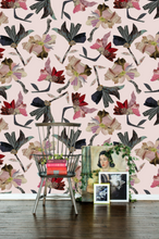 Load image into Gallery viewer, Tapestry Pink Wallcovering