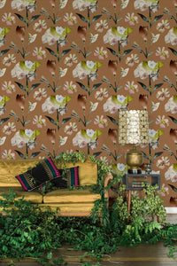 This September Issue Tan Wallcovering