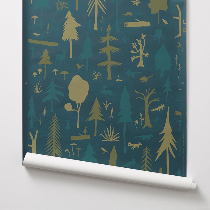 Wilderness - Midnight Wallcovering