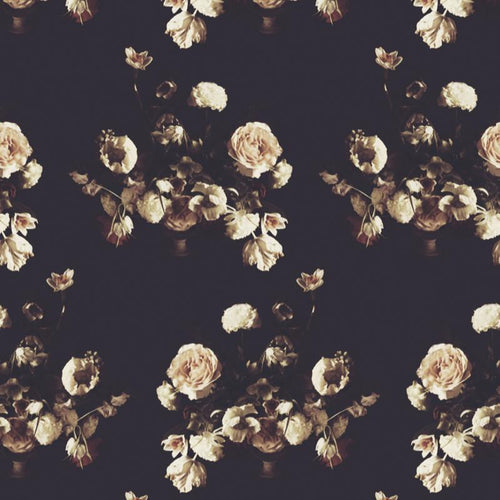 Creamy Dark Wallcovering