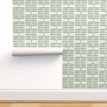 Load image into Gallery viewer, Espalier Linen Greens Wallcovering