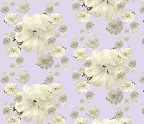 Gardenia Swirl Grande Lavender Wallcovering