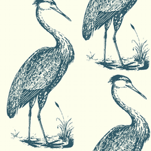 Load image into Gallery viewer, Blue Heron Eggshell Wallcovering