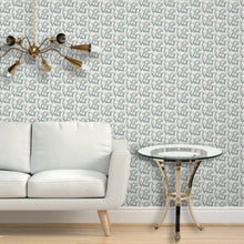 Load image into Gallery viewer, Minton Branch Linen Cadet Minty Wallcovering