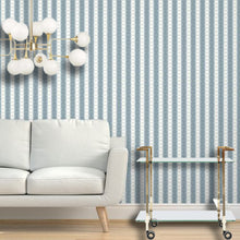 Load image into Gallery viewer, Peacock Milk Blue Chalk Cadet Wallcovering