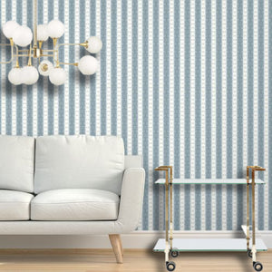 Peacock Milk Blue Chalk Cadet Wallcovering