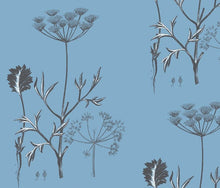 Load image into Gallery viewer, Queens Lace Cornflower Noir Wallcovering