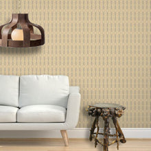 Load image into Gallery viewer, Stickbug Wheat Blue Wallcovering