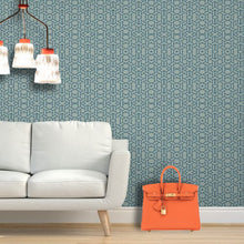 Load image into Gallery viewer, Techno Lawnchair Cerulean Wallcovering