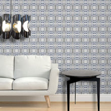 Load image into Gallery viewer, Tortoise Shell Black Blue Wallcovering