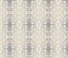 Load image into Gallery viewer, Tortoise Shell Wheat Grey White Wallcovering