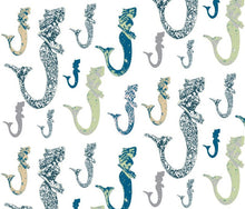 Load image into Gallery viewer, Vintage Mermaid White Wallcovering