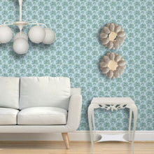 Load image into Gallery viewer, Palm Key Cornflower Fern Wallcovering