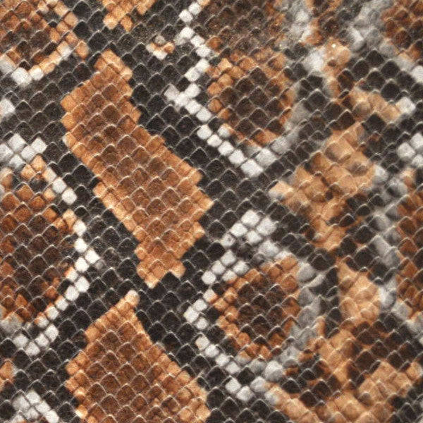Python Copper Printed Leather