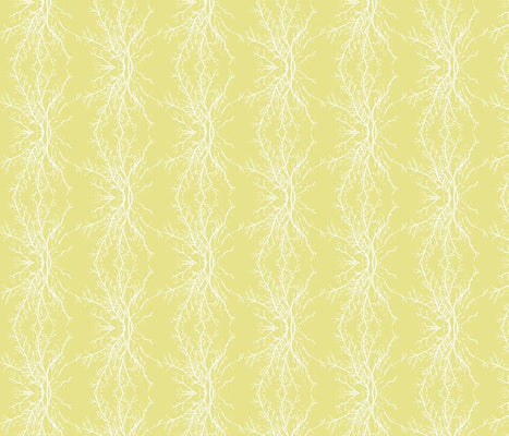 Coral Branchy Poire Fabric