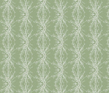 Load image into Gallery viewer, Coral Branchy Sage Fabric