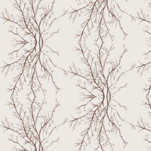 Load image into Gallery viewer, Coral Branchy Sepia Fabric