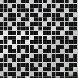 Tiles Black Silver Wallcovering
