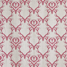 Load image into Gallery viewer, Deer Damask - Claret Fabric