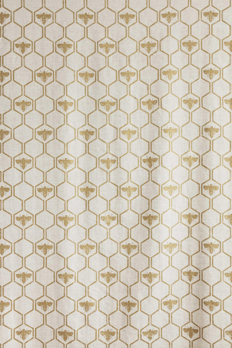 Honey Bees - Gold Fabric