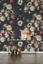Load image into Gallery viewer, Into The Garden Black Wallcovering