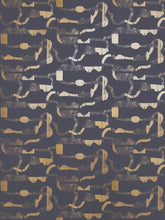 Load image into Gallery viewer, La Strada - Gold on Charcoal Wallcovering