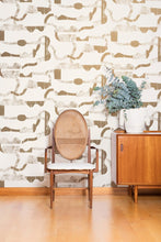 Load image into Gallery viewer, La Strada - Gold on Cream Wallcovering
