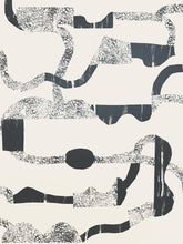 Load image into Gallery viewer, La Strada - Gunmetal on Cream Wallcovering
